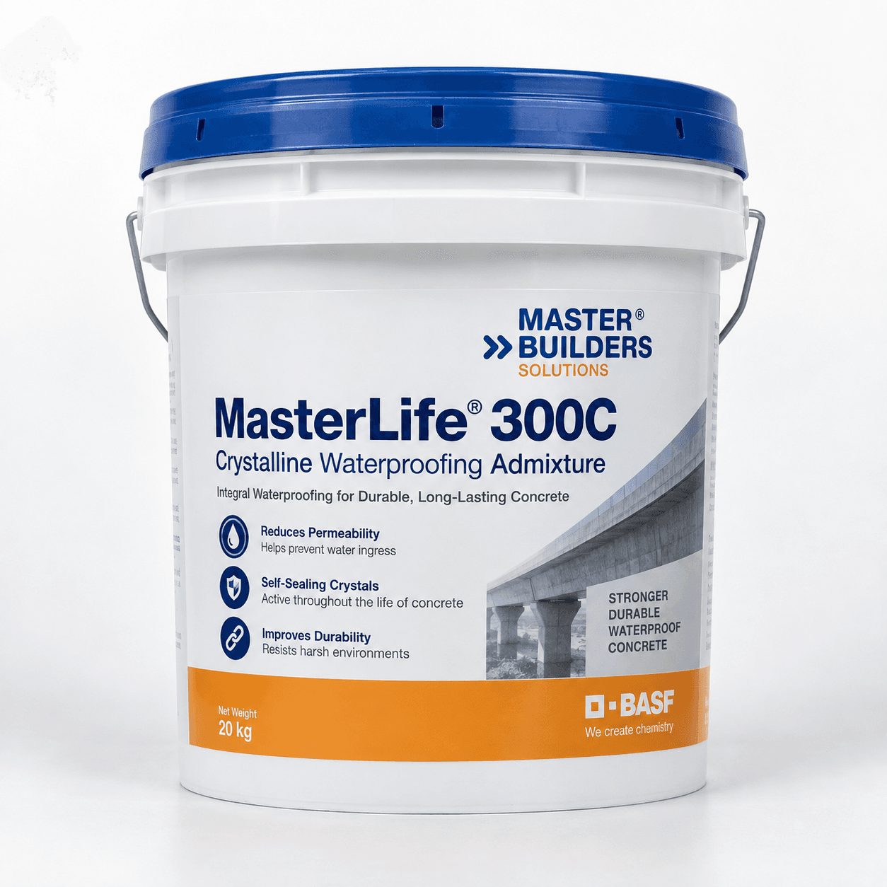 Product photo of MasterLife 300C Crystalline Waterproofing Admixture — Full Bucket