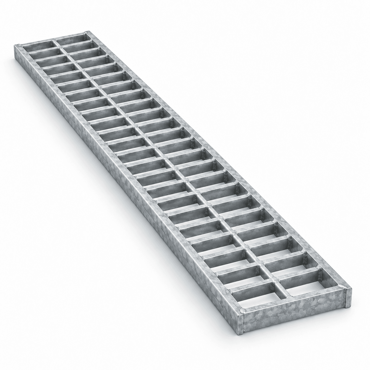 Product photo of 6" × 1" × 36" Galvanized Steel Trench Grate