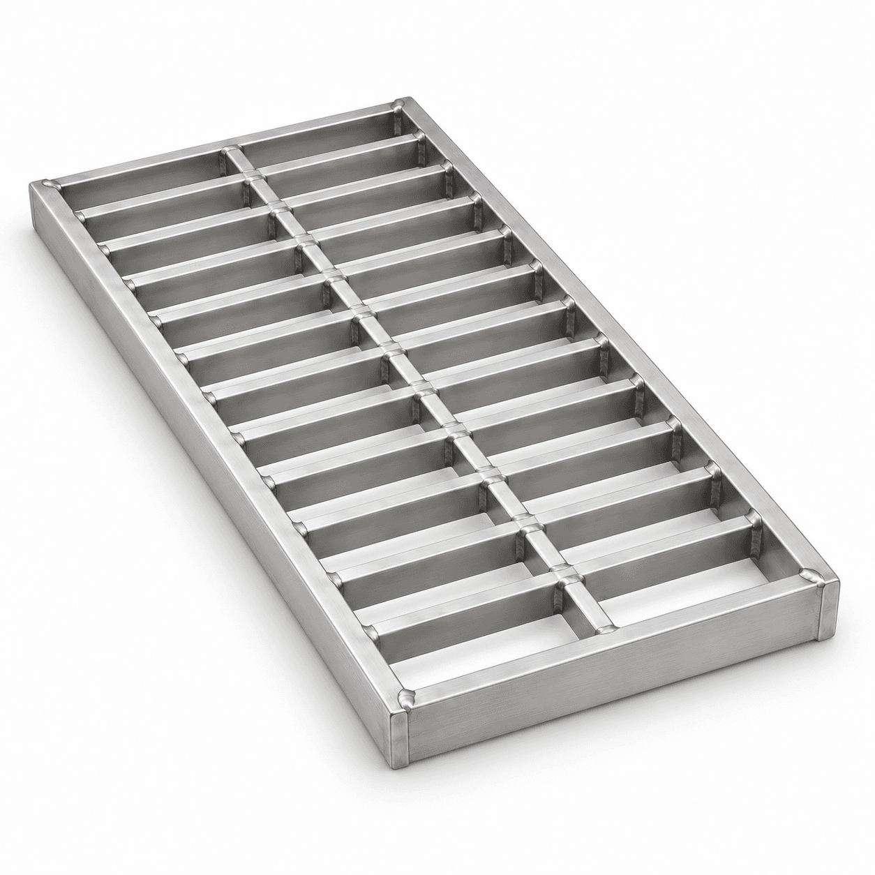 Product photo of 14" × 1.5" × 24" Stainless Steel Trench Grate
