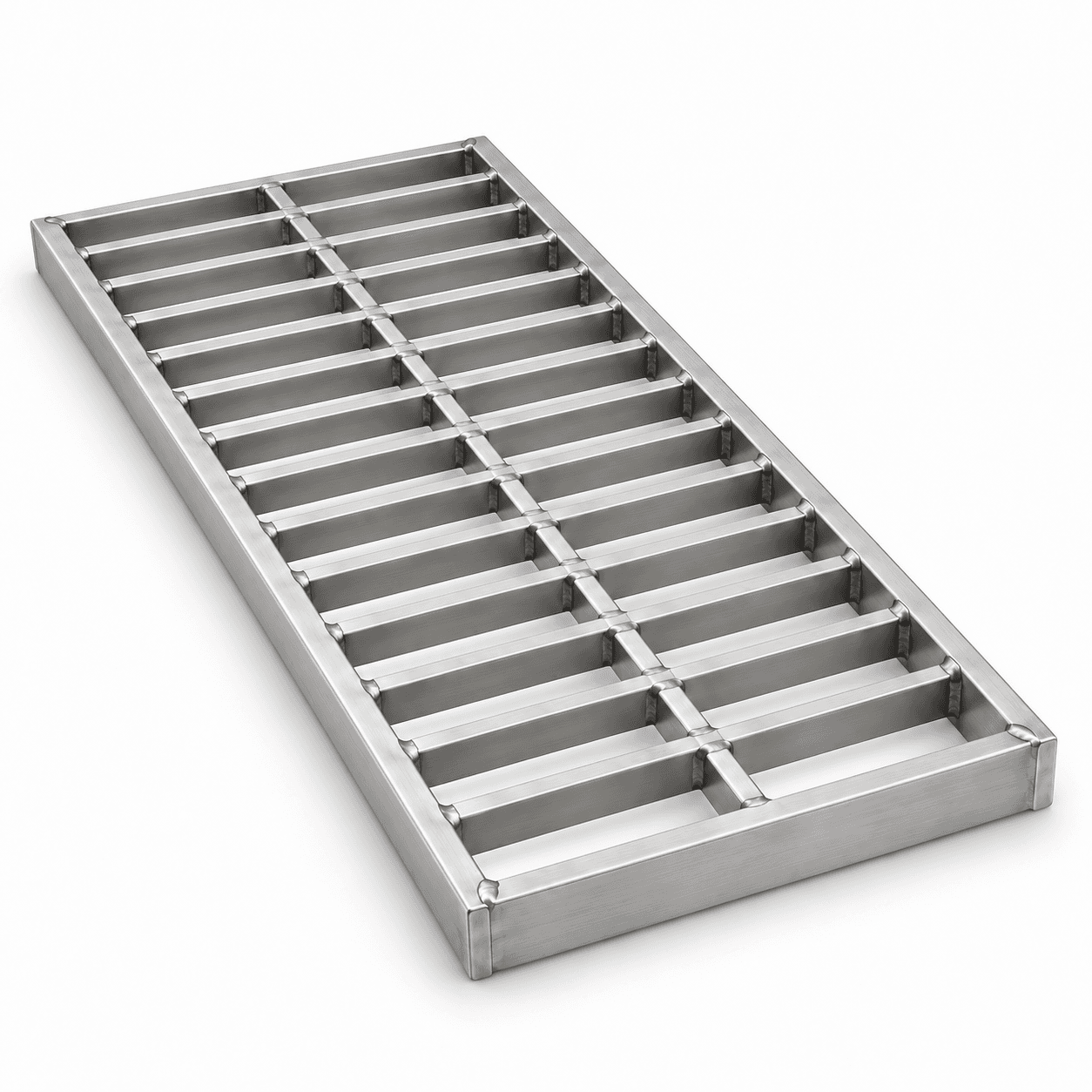 Product photo of 15" × 1.5" × 24" Stainless Steel Trench Grate