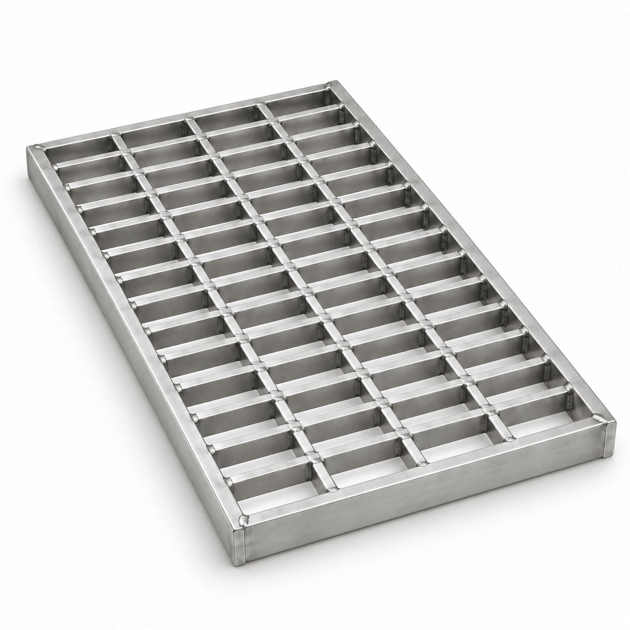 Product photo of 18" × 1.5" × 24" Stainless Steel Trench Grate
