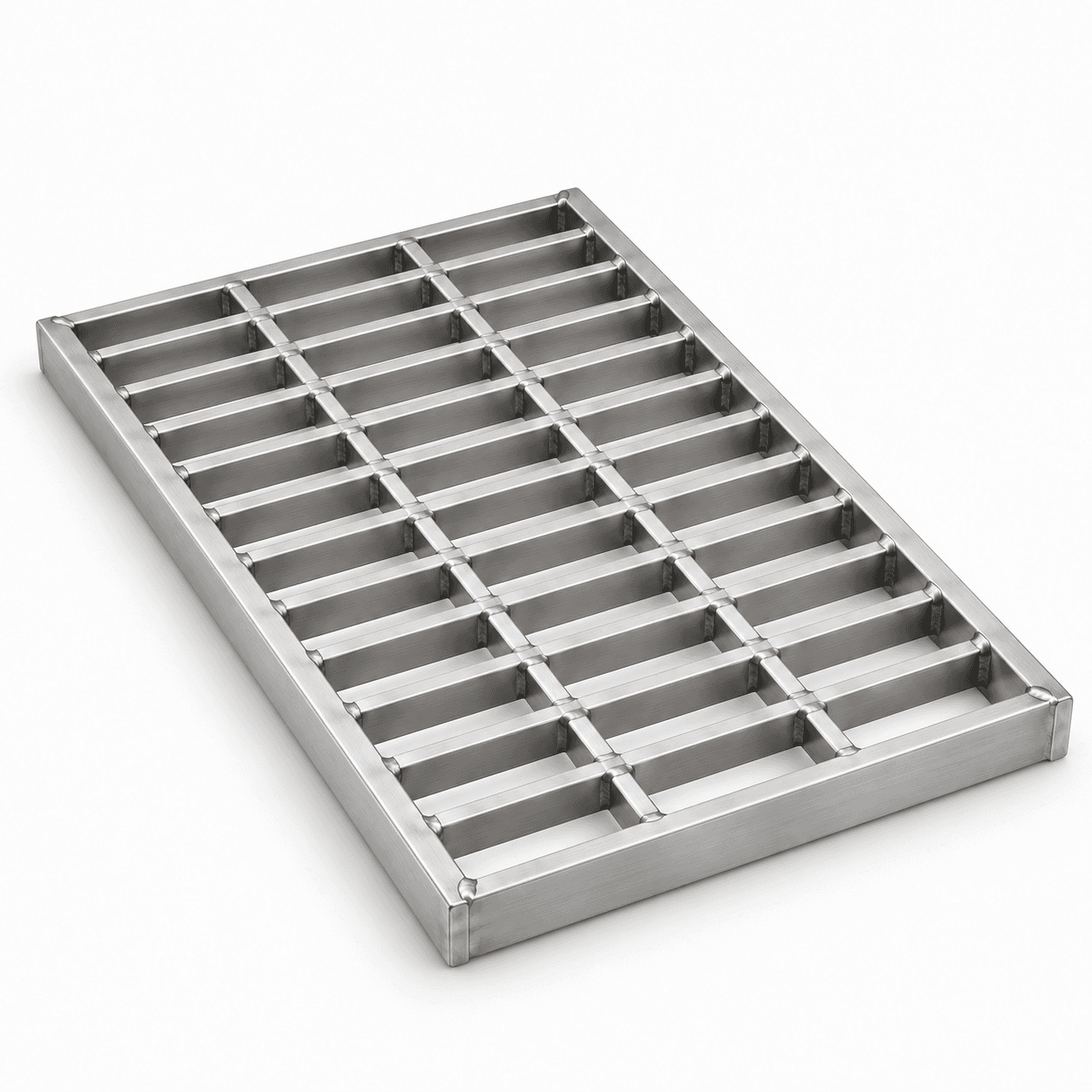 Product photo of 20" × 1.5" × 24" Stainless Steel Trench Grate