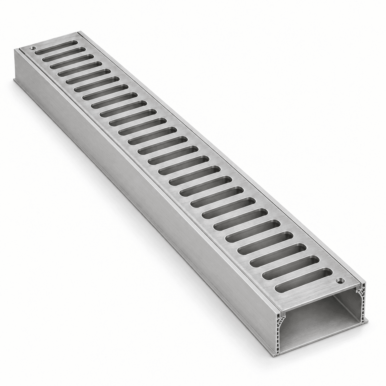 Product photo of 8" × 1.5" × 36" Aluminum Trench Grate