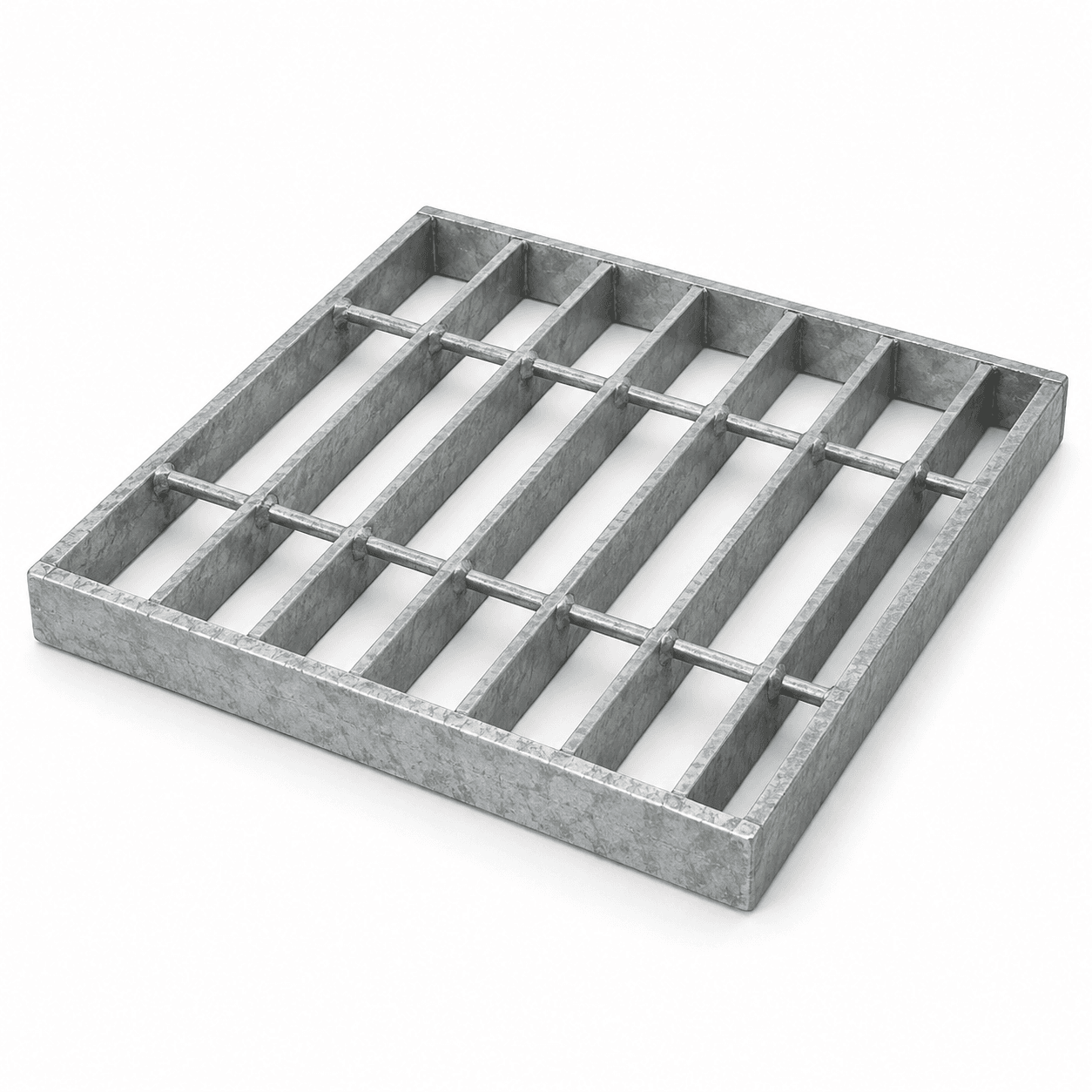 Product photo of 12" × 12" × 1.25" Steel Pit Grate