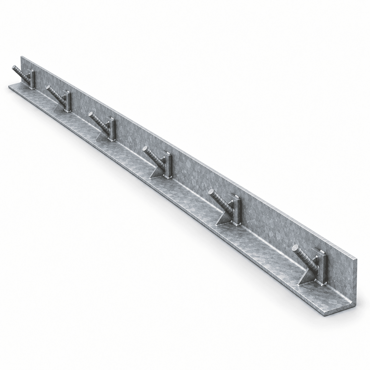 Product photo of 2" × 2" × 1/4" × 96" Angle Embed — Type Y