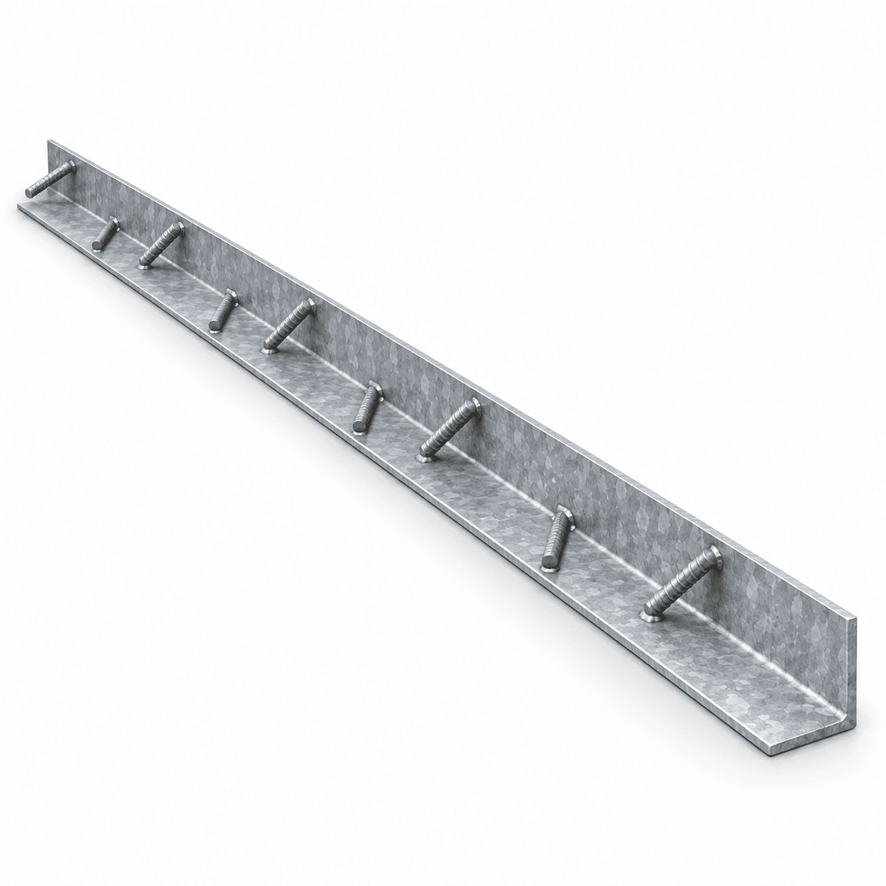 Product photo of 2" × 2" × 1/4" × 96" Angle Embed — Type Z