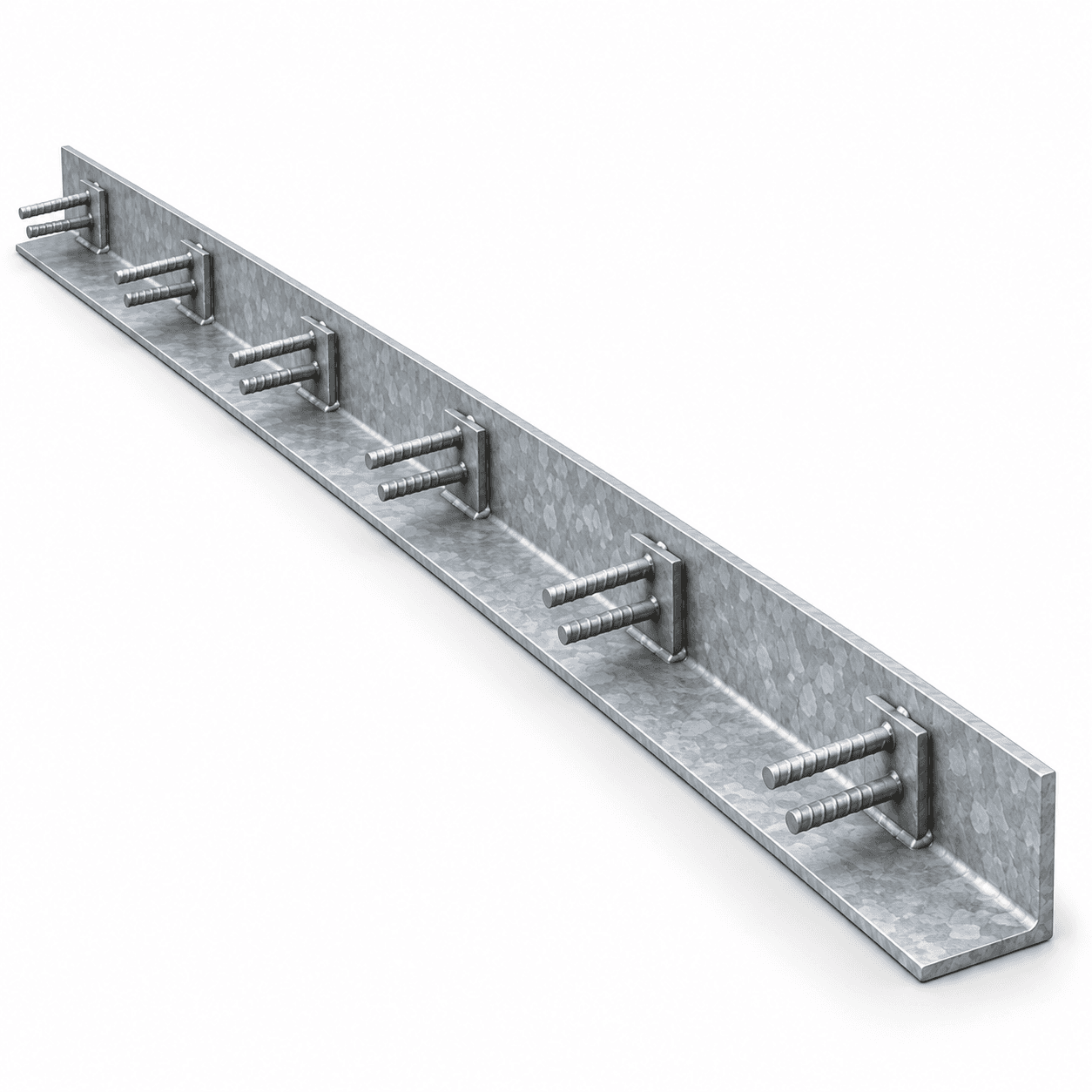 Product photo of 2-1/2" × 2-1/2" × 1/4" × 96" Angle Embed — Type AA