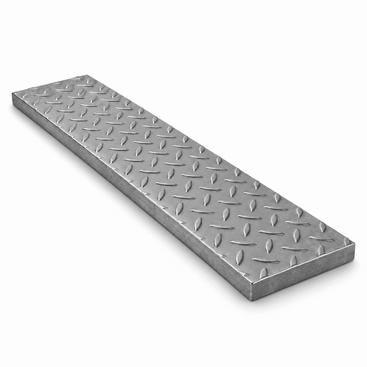 Product photo of 24" × 5-1/8" × 3/4" Solid Heavy-Duty Steel Trench Cover — 40,000 lb