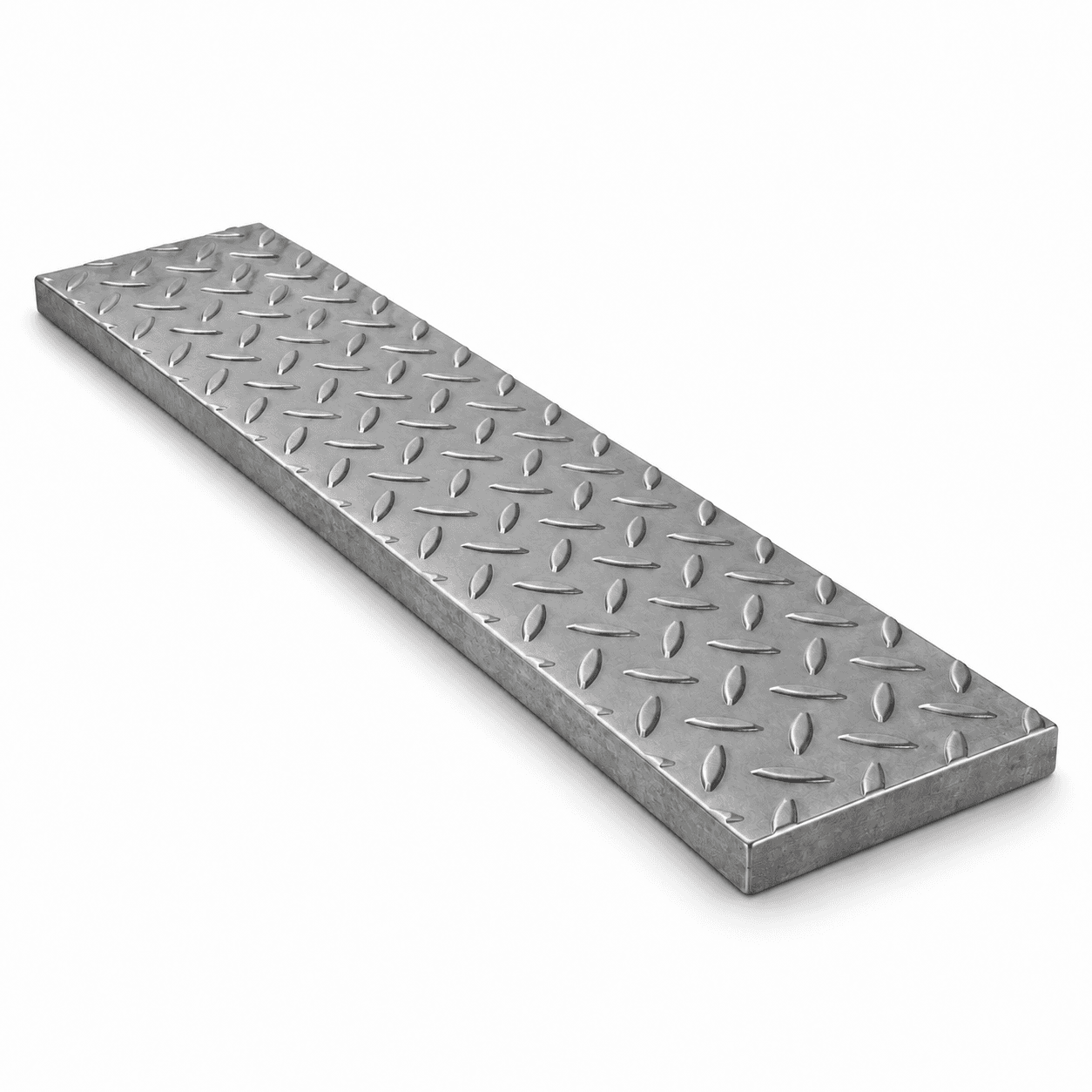 Product photo of 24" × 6" × 3/4" Solid Heavy-Duty Steel Trench Cover — 40,000 lb