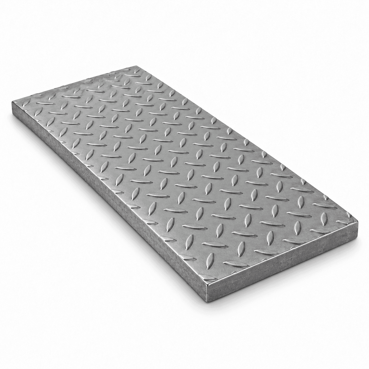 Product photo of 24" × 11-7/8" × 3/4" Solid Heavy-Duty Steel Trench Cover — 40,000 lb
