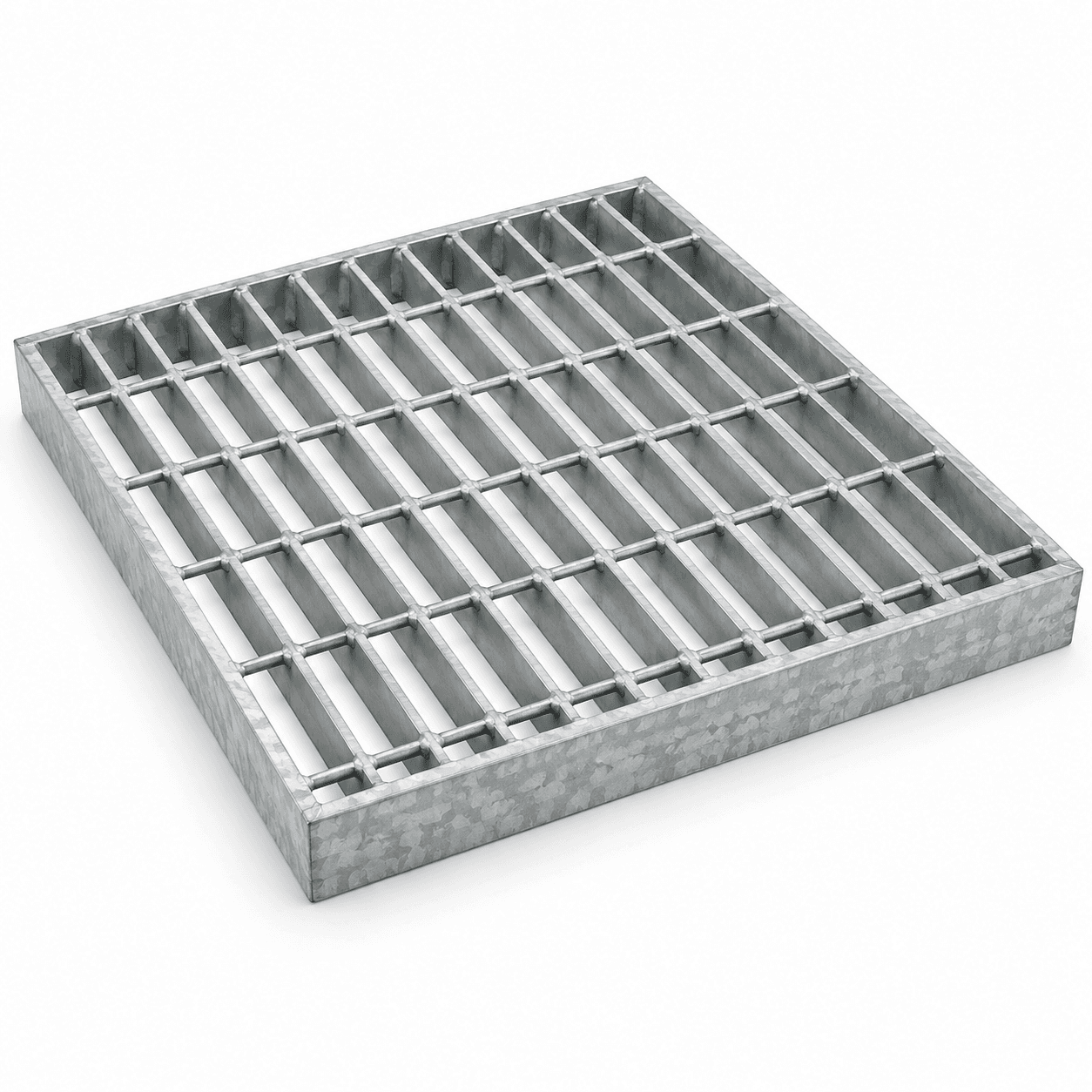 Product photo of 24" × 2" × 24" Galvanized Steel Trench Grate