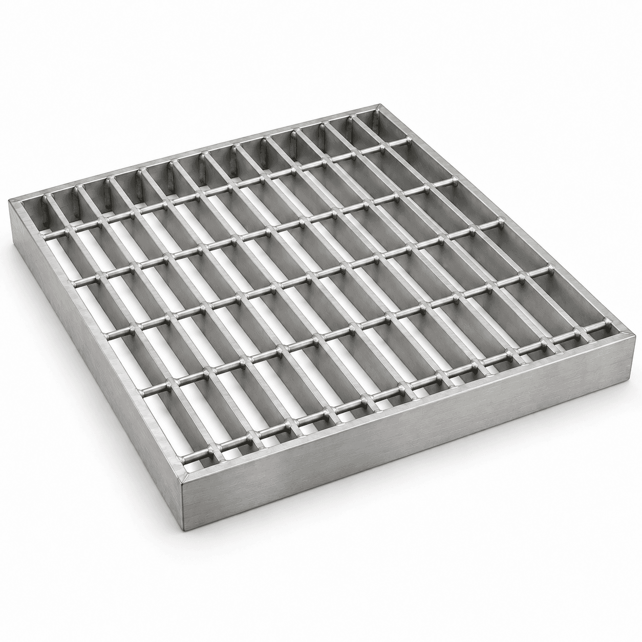 Product photo of 24" × 2" × 24" Stainless Steel Trench Grate