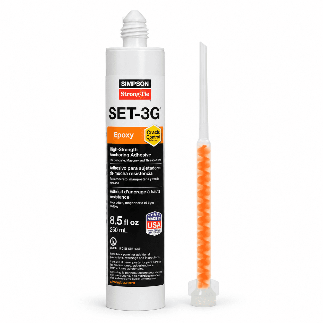 Product photo of Simpson Strong-Tie SET-3G 8.5 oz. High-Strength Epoxy Adhesive