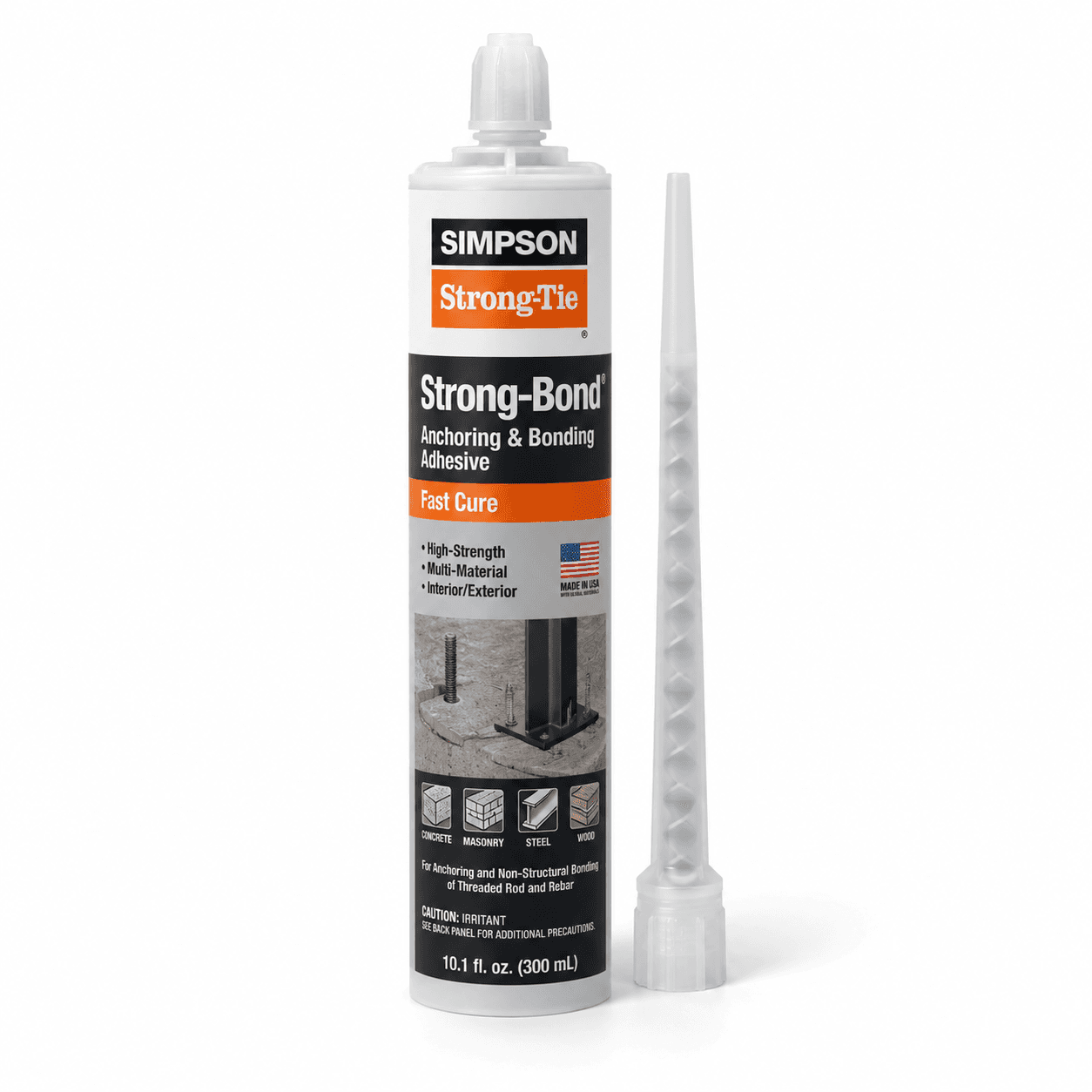 Product photo of Simpson Strong-Tie Strong-Bond 10.1 oz. Fast Cure Anchoring & Bonding Adhesive