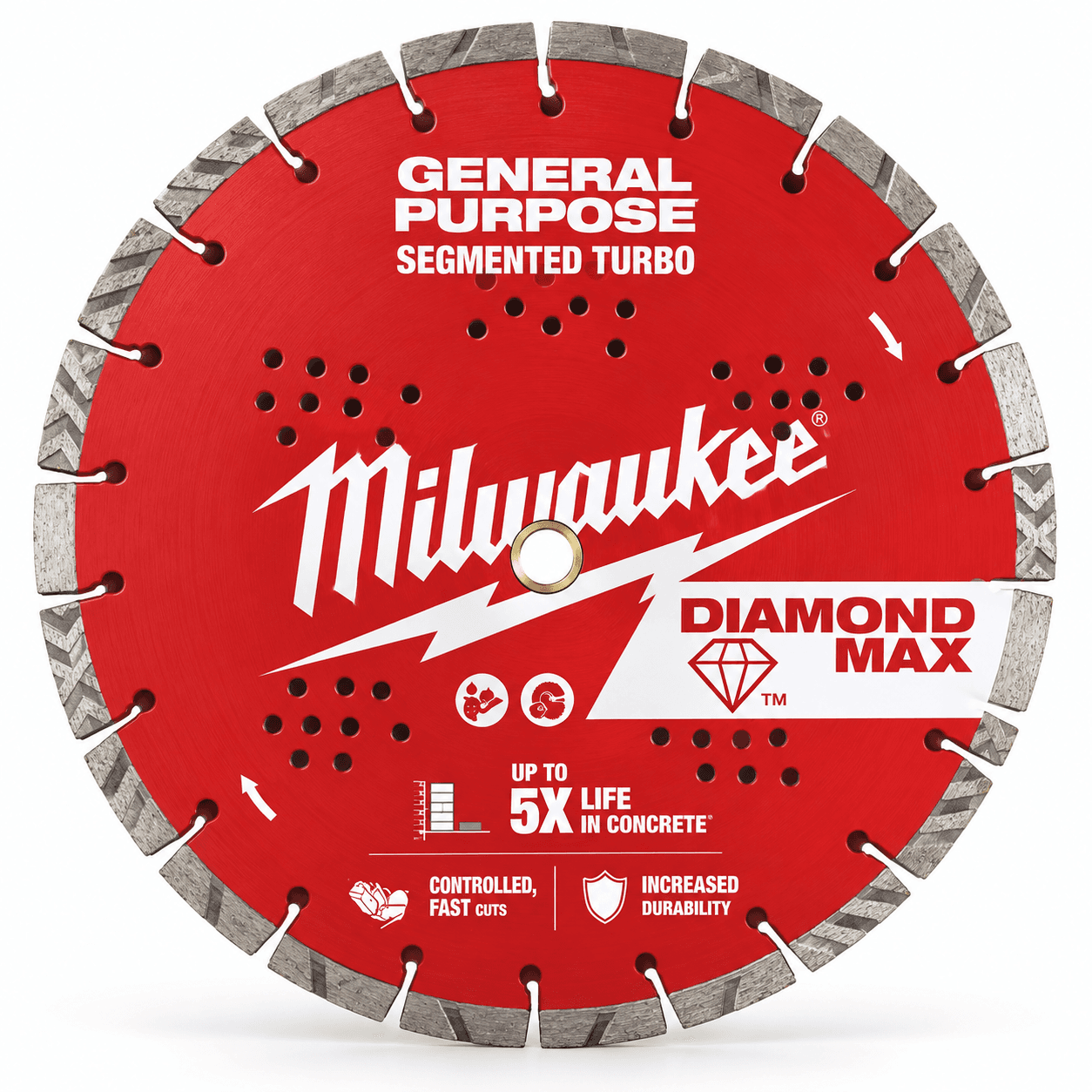 Product photo of Milwaukee 14 in. DIAMOND MAX General Purpose Segmented Turbo Blade